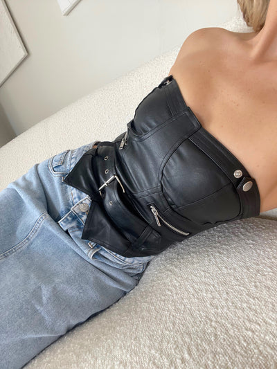Ignite Leather Bustier